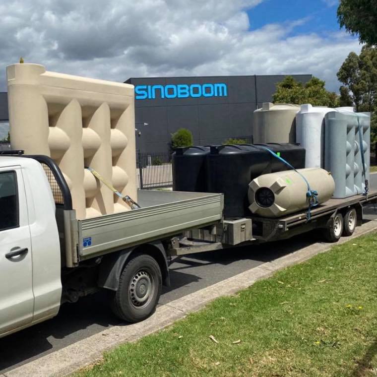 1000 litre slimline water tank ready for delivery Melbourne