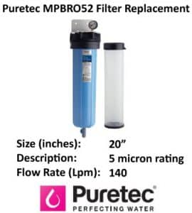 bag filter replacement puretec