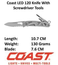 Pocket Knife Screwdriver LED