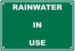 Tank Water In Use Sign +$15.00