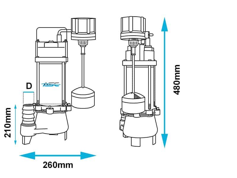 Vertical sump pumps