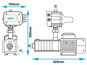 ASC M55/85 Domestic Multistage High Pressure Domestic Pump