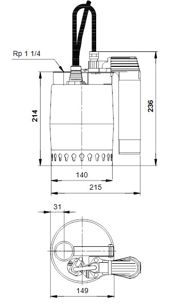 unilift-kp150av-011k4500-dimensions