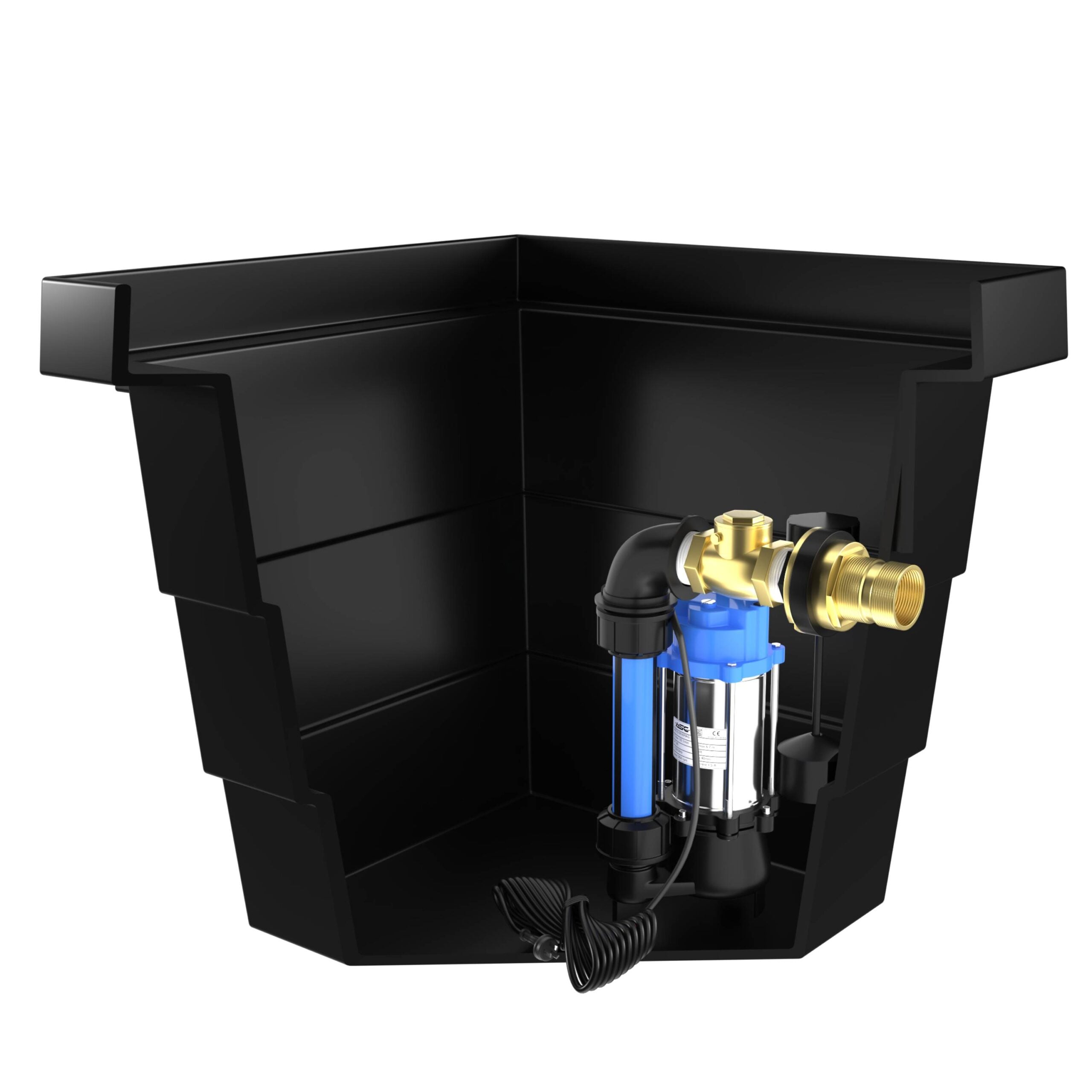 ASC 75L Stormwater Pit and D18VAMAG 135L/min Vertical Lift Pump