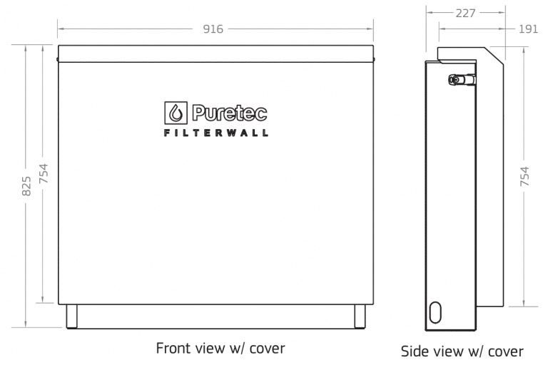Puretec FILTERWALL-F6 freestanding 3 Stage Whole House Filtration ...