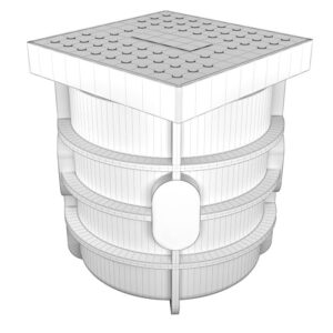 Spiez 250 litre underground water wastewater pit Wireframe