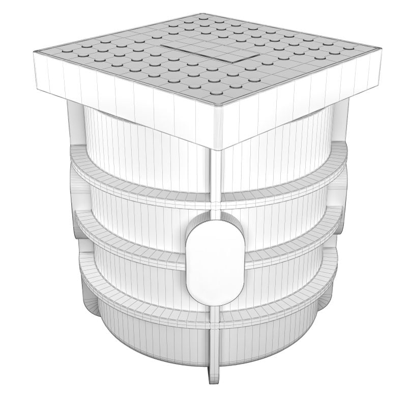 Spiez 250 litre underground water wastewater pit Wireframe